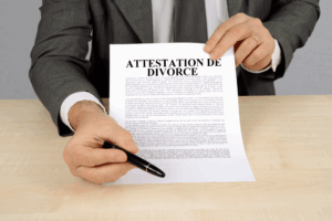 Papier indispensable pour un divorce